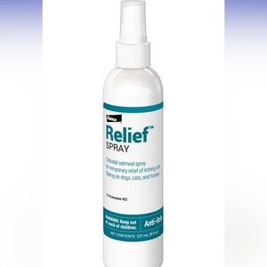 Elanco Relief Colloidal Oatmeal Anti-itch Spray for Dogs, Cats and Horses